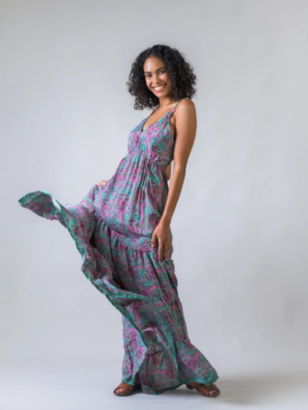 11.) Rhea Style Print Dress - Picture 4 of 10